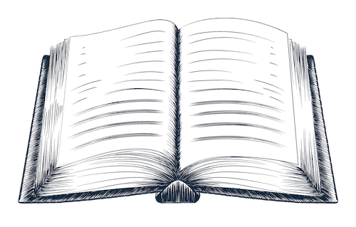 Open book illustration